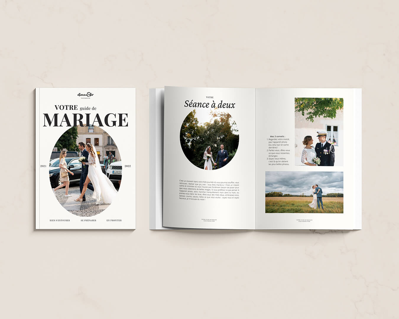 Guide de mariage Etienne Ster Photographe ouvert Guide de mariage Etienne Ster Photographe